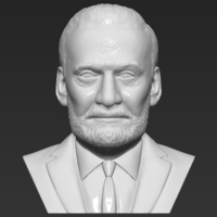 Buzz Aldrin bust 3D printing ready stl obj formats - Thumbnail 1