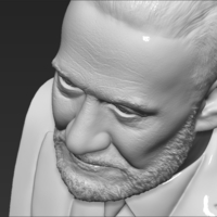 Buzz Aldrin bust 3D printing ready stl obj formats - Thumbnail 14