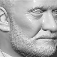 Buzz Aldrin bust 3D printing ready stl obj formats - Thumbnail 16