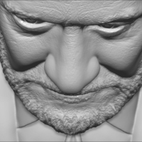 Buzz Aldrin bust 3D printing ready stl obj formats - Thumbnail 17
