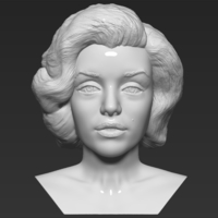 Small Marilyn Monroe bust 3D printing ready stl obj formats 3D Printing 273468