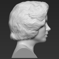 Marilyn Monroe bust 3D printing ready stl obj formats - Thumbnail 6