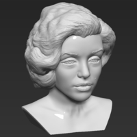 Marilyn Monroe bust 3D printing ready stl obj formats - Thumbnail 10