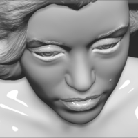 Marilyn Monroe bust 3D printing ready stl obj formats - Thumbnail 15