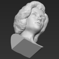 Marilyn Monroe bust 3D printing ready stl obj formats - Thumbnail 20