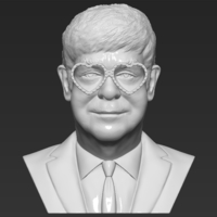 Small Elton John bust 3D printing ready stl obj 3D Printing 273491