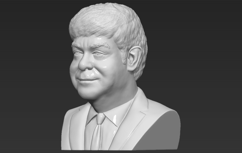 Elton John bust 3D printing ready stl obj 3D Print 273496