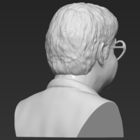 Elton John bust 3D printing ready stl obj - Thumbnail 14
