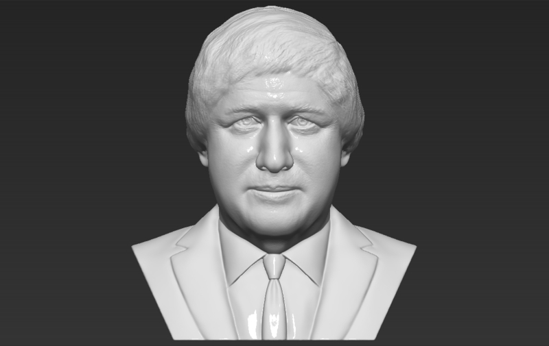 Boris Johnson bust 3D printing ready stl obj formats