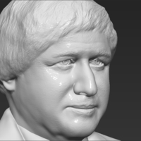 Boris Johnson bust 3D printing ready stl obj formats - Thumbnail 10