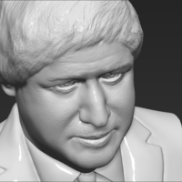 Boris Johnson bust 3D printing ready stl obj formats - Thumbnail 13