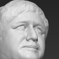 Boris Johnson bust 3D printing ready stl obj formats - Thumbnail 18
