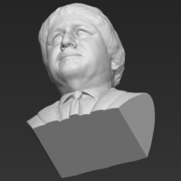 Boris Johnson bust 3D printing ready stl obj formats - Thumbnail 19