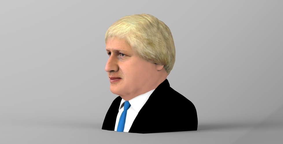 Boris Johnson bust ready for full color 3D printing 3D Print 273607
