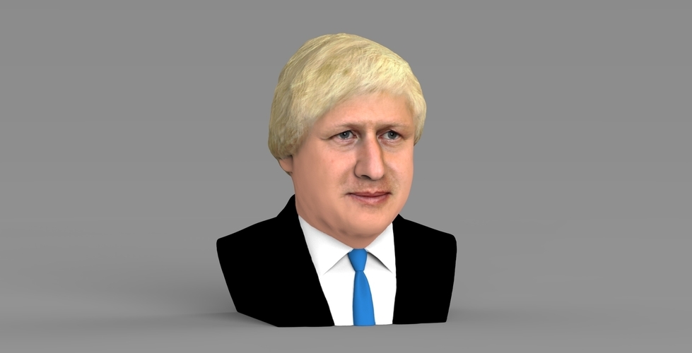 Boris Johnson bust ready for full color 3D printing 3D Print 273609