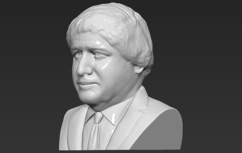 Boris Johnson bust ready for full color 3D printing 3D Print 273617