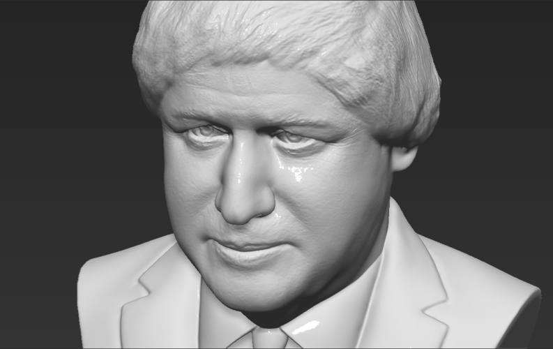 Boris Johnson bust ready for full color 3D printing 3D Print 273623