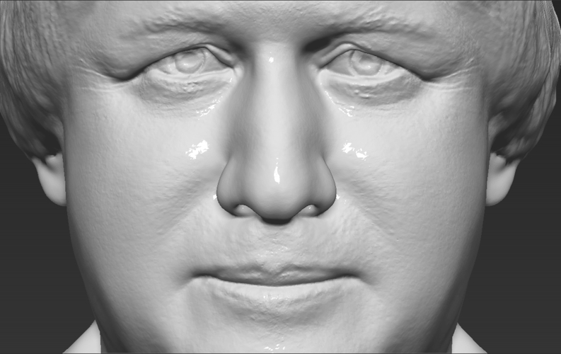 Boris Johnson bust ready for full color 3D printing 3D Print 273624