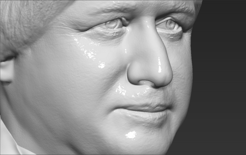 Boris Johnson bust ready for full color 3D printing 3D Print 273625