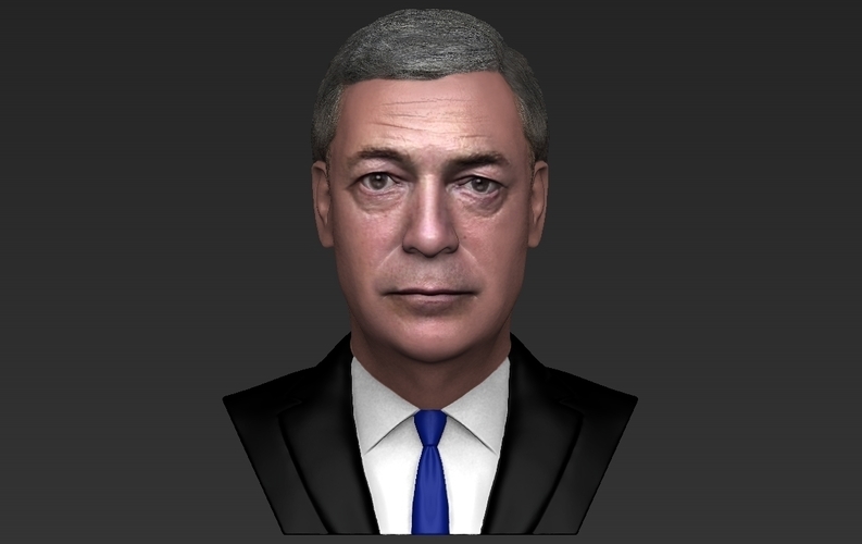 Nigel Farage bust ready for full color 3D printing 3D Print 273660
