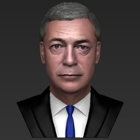 Nigel Farage bust ready for full color 3D printing - Thumbnail 9