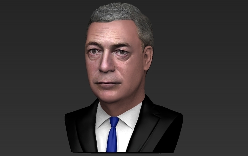 Nigel Farage bust ready for full color 3D printing 3D Print 273661