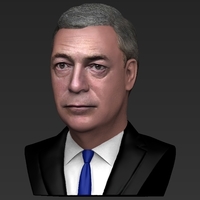Nigel Farage bust ready for full color 3D printing - Thumbnail 10