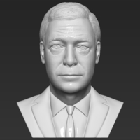 Nigel Farage bust 3D printing ready stl obj formats - Thumbnail 1