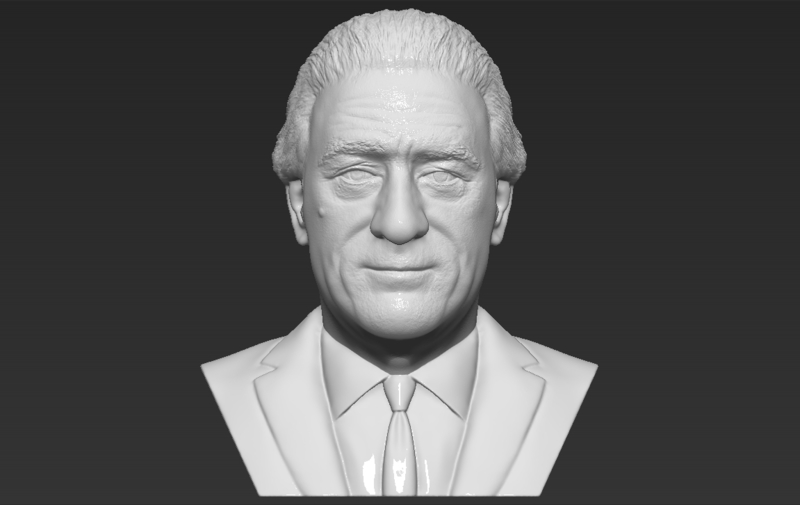 Robert De Niro bust 3D printing ready stl obj formats