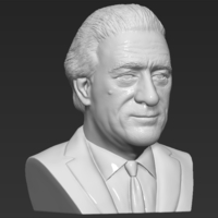 Robert De Niro bust 3D printing ready stl obj formats - Thumbnail 8