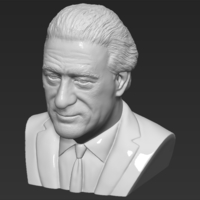 Robert De Niro bust 3D printing ready stl obj formats - Thumbnail 11
