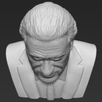 Robert De Niro bust 3D printing ready stl obj formats - Thumbnail 12