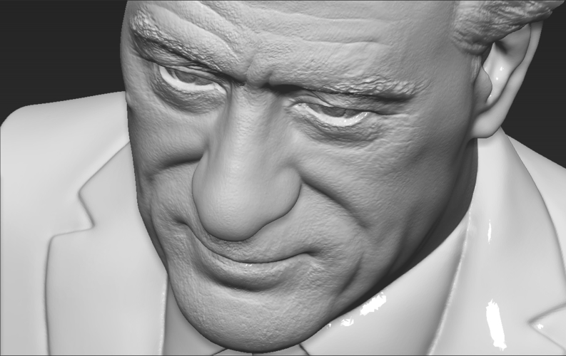 Robert De Niro bust 3D printing ready stl obj formats 3D Print 273709