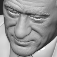 Robert De Niro bust 3D printing ready stl obj formats - Thumbnail 18