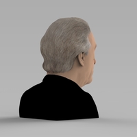 Robert De Niro bust ready for full color 3D printing - Thumbnail 5