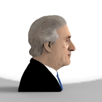 Robert De Niro bust ready for full color 3D printing - Thumbnail 6