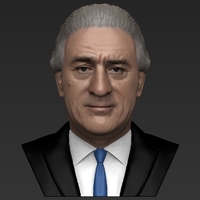 Robert De Niro bust ready for full color 3D printing - Thumbnail 10