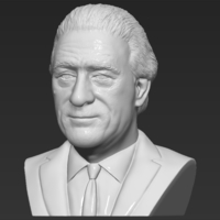 Robert De Niro bust ready for full color 3D printing - Thumbnail 14