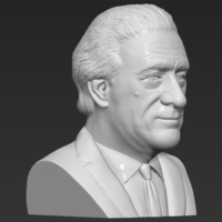 Robert De Niro bust ready for full color 3D printing - Thumbnail 17