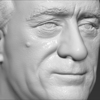 Robert De Niro bust ready for full color 3D printing - Thumbnail 20