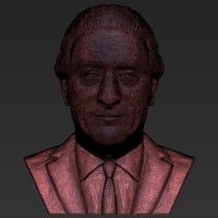 Robert De Niro bust ready for full color 3D printing - Thumbnail 22
