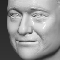 Conan OBrien bust 3D printing ready stl obj formats - Thumbnail 16