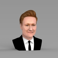 Conan OBrien bust ready for full color 3D printing - Thumbnail 6