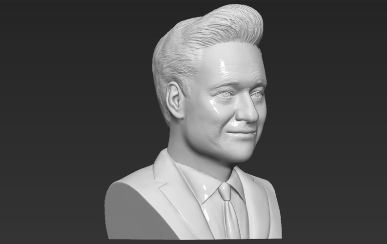 Conan OBrien bust ready for full color 3D printing 3D Print 273774