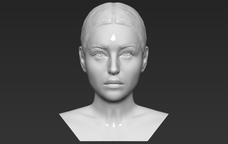 Monica Bellucci bust 3D printing ready stl obj formats
