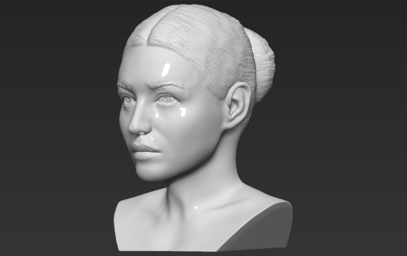 Monica Bellucci bust 3D printing ready stl obj formats 3D Print 273786
