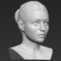 Monica Bellucci bust 3D printing ready stl obj formats - Thumbnail 9