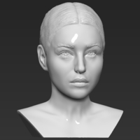 Monica Bellucci bust 3D printing ready stl obj formats - Thumbnail 10