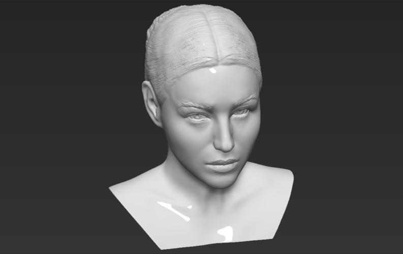Monica Bellucci bust 3D printing ready stl obj formats 3D Print 273794