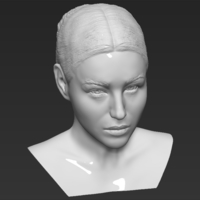 Monica Bellucci bust 3D printing ready stl obj formats - Thumbnail 11
